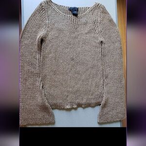 The Limited muted gold sweater size M